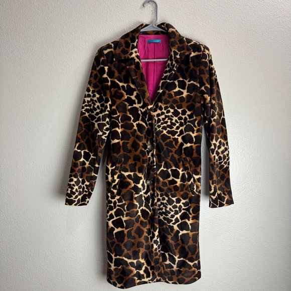 Jackets & Blazers - Jules Allen Giraffe Print Coat Vintage Y2K Womens Size Medium